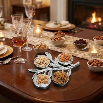 Tree-shaped 4 section serving tray - home & kitchen