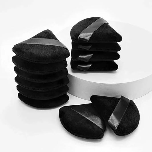 Triangle makeup powder puff – black