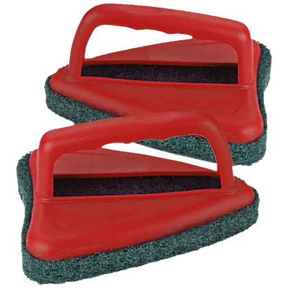 Triangular tile scrubber brush - home improvement