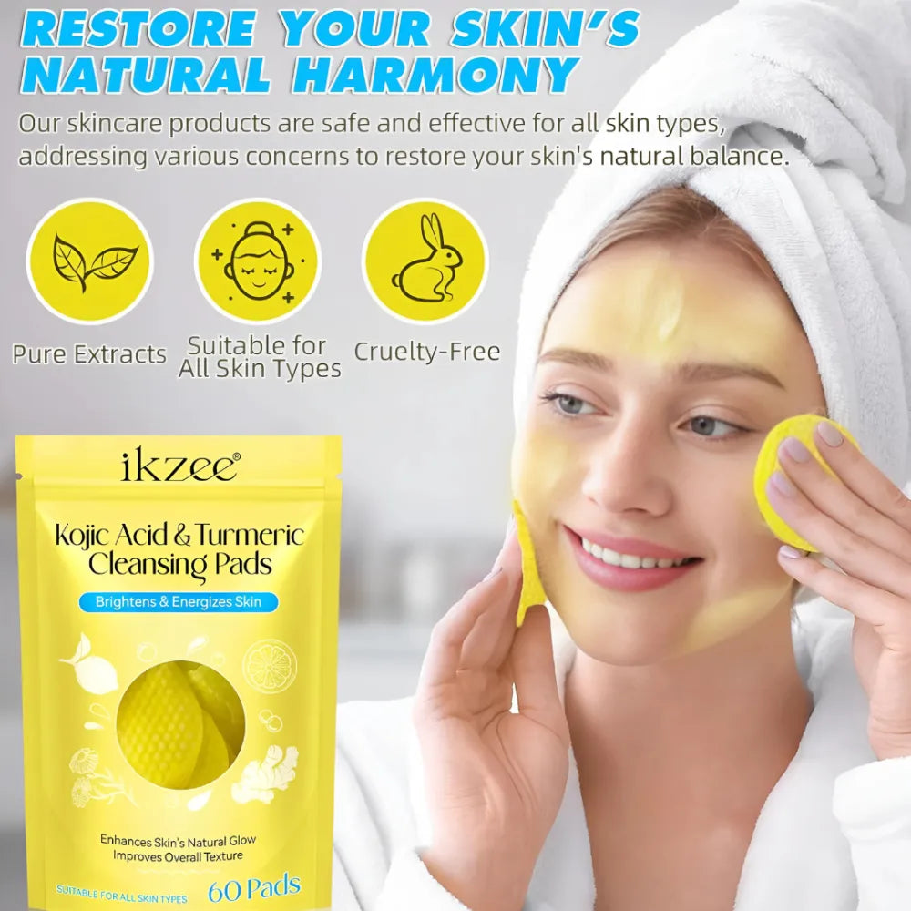 Turmeric kojic acid cleansing pads