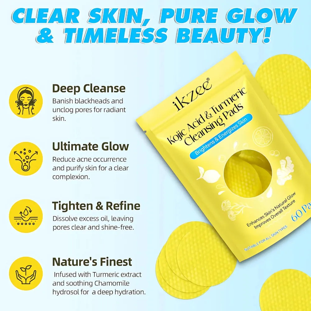 Turmeric kojic acid cleansing pads
