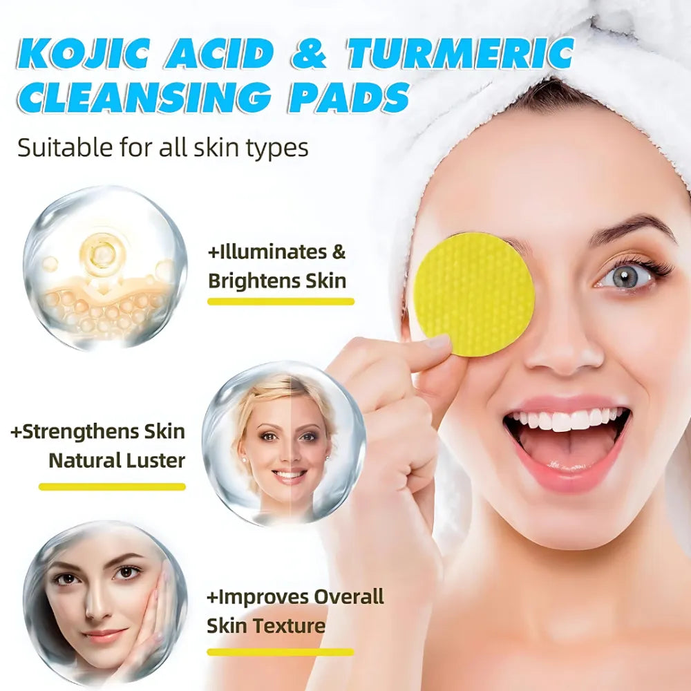 Turmeric kojic acid cleansing pads