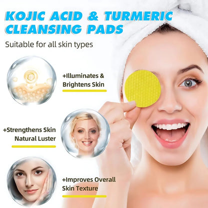 Turmeric kojic acid cleansing pads