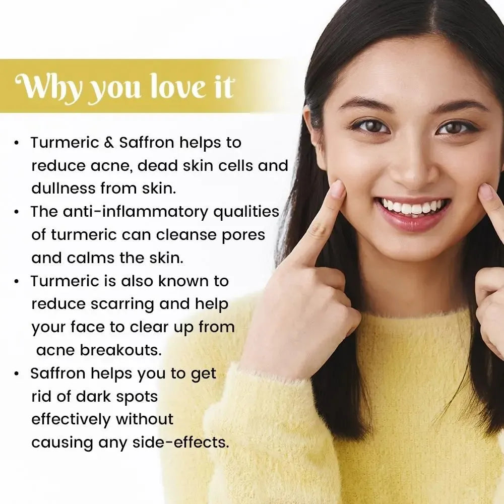 Turmeric & saffron peel off mask – 45g