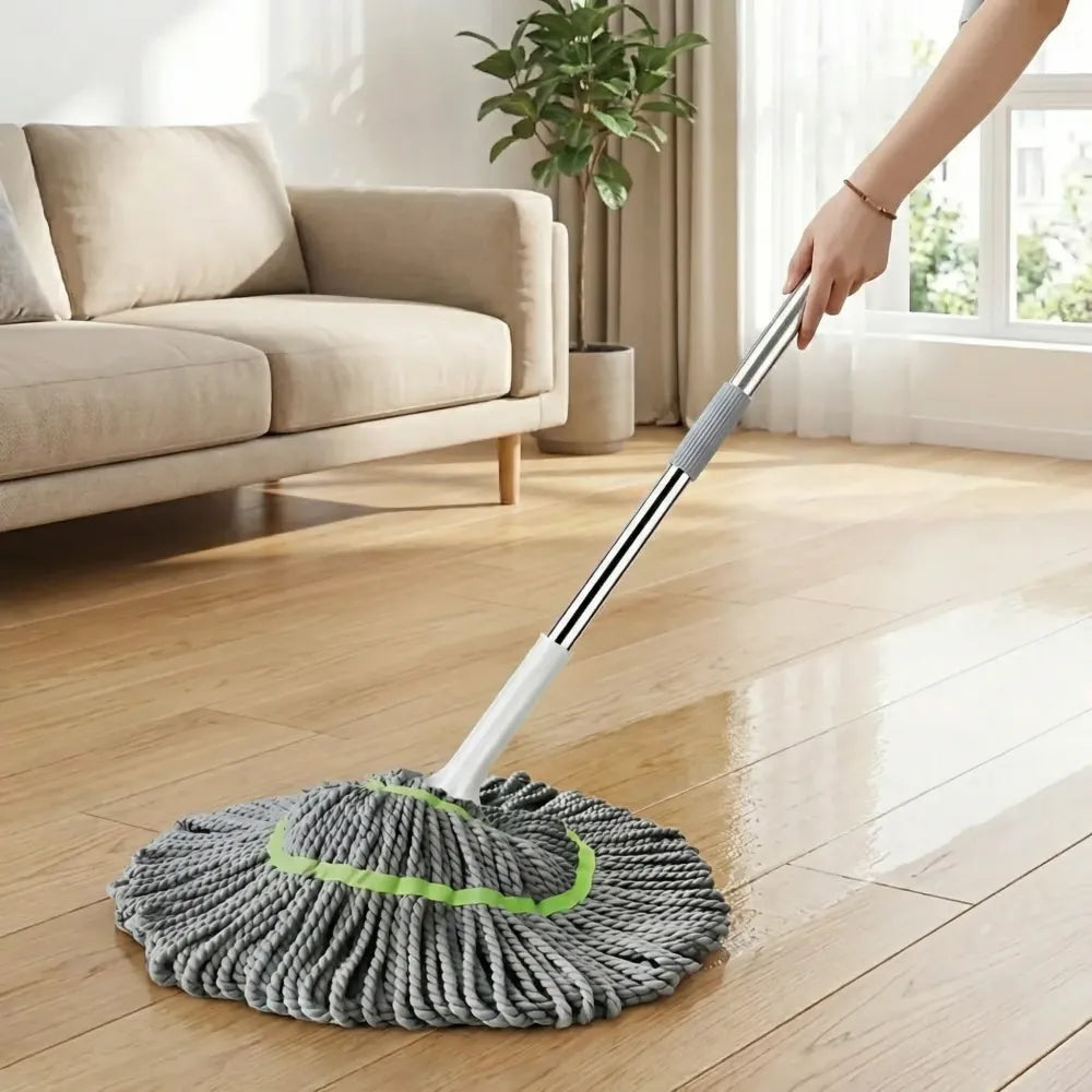 Twist mop for floor cleaning
