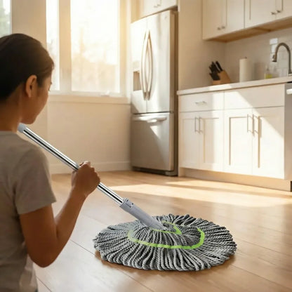 Twist mop for floor cleaning