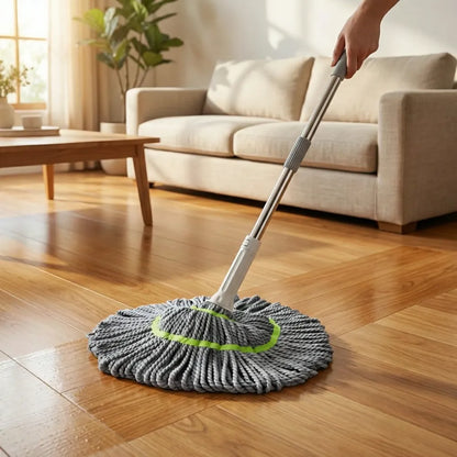 Twist mop for floor cleaning