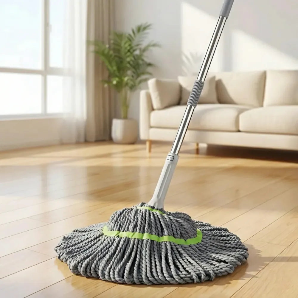 Twist mop for floor cleaning
