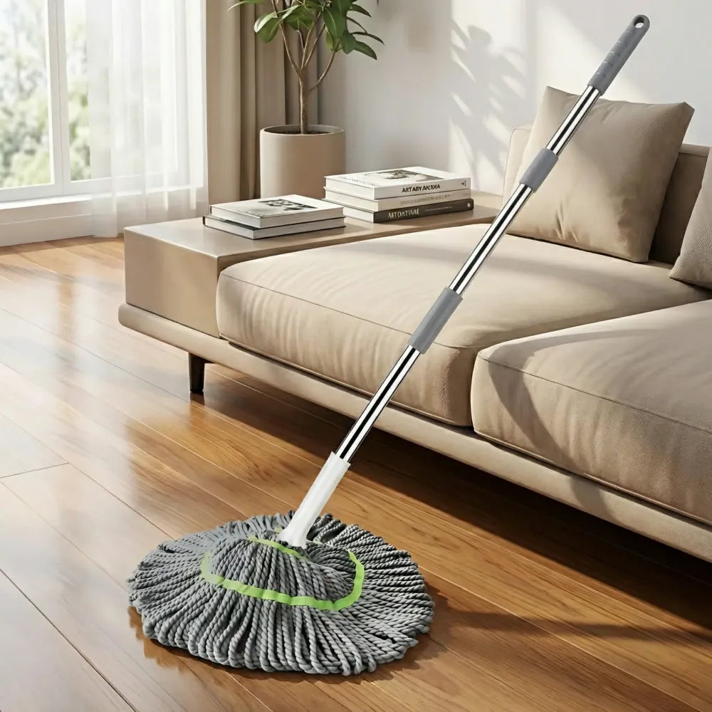 Twist mop for floor cleaning