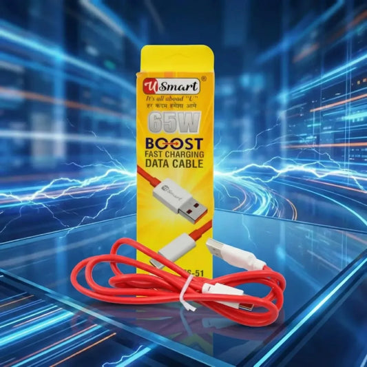 Type c data cable fast charging (1000 mm 65w 1 pc) - electronics