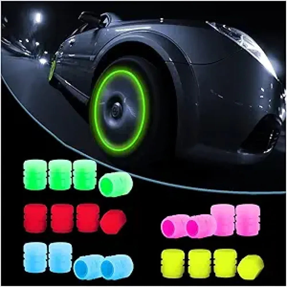 Tyre Valve Caps Luminous Glow - Automotive