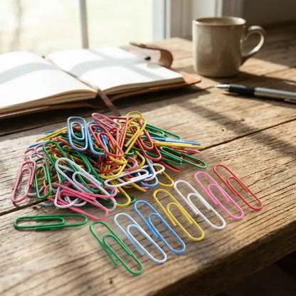 U-shape metal paper clips - office