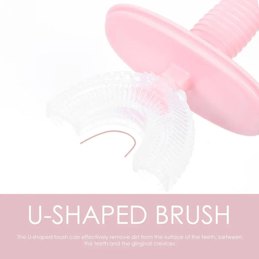 U-shaped silicone kids toothbrush - health care