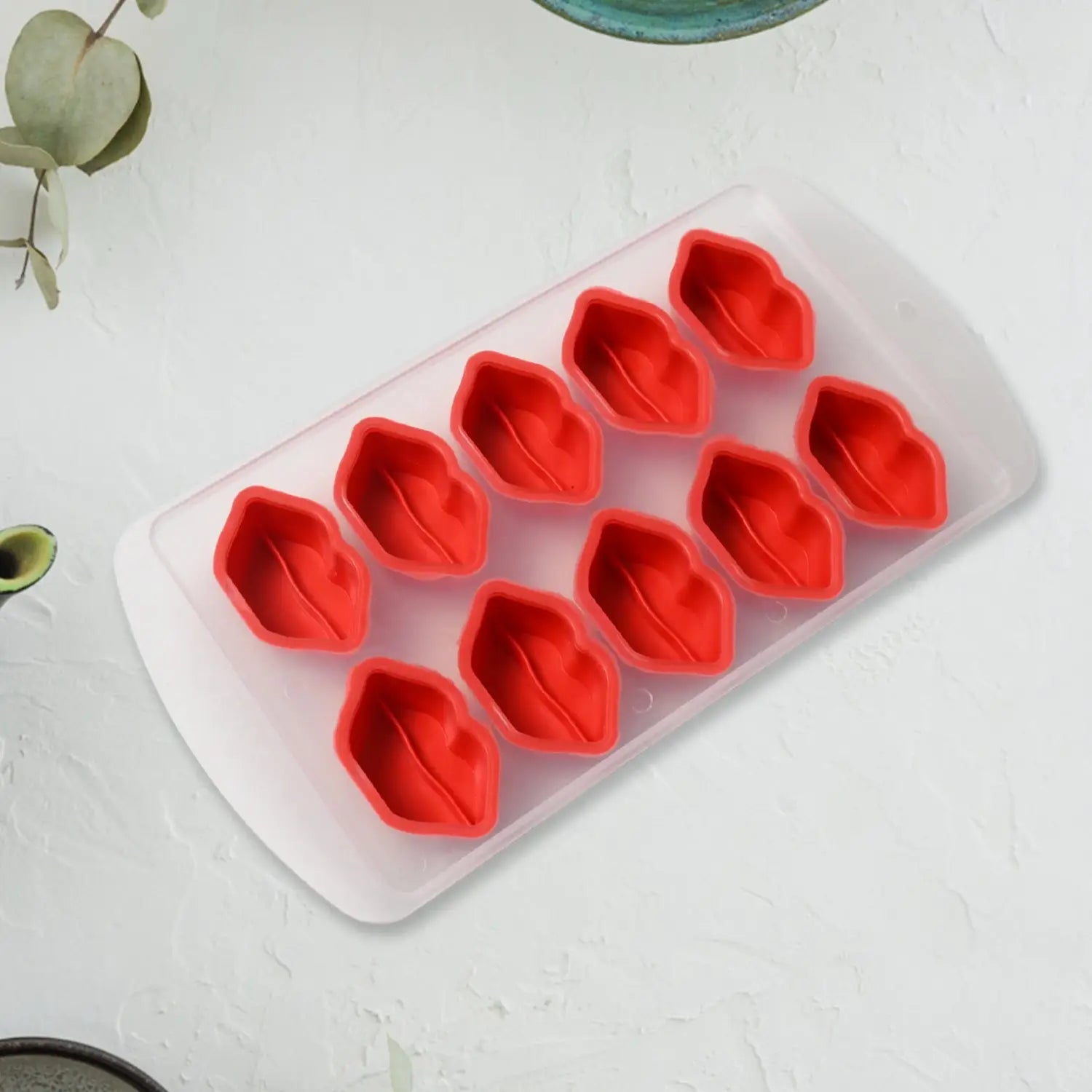 Silicone ice cube mold tray
