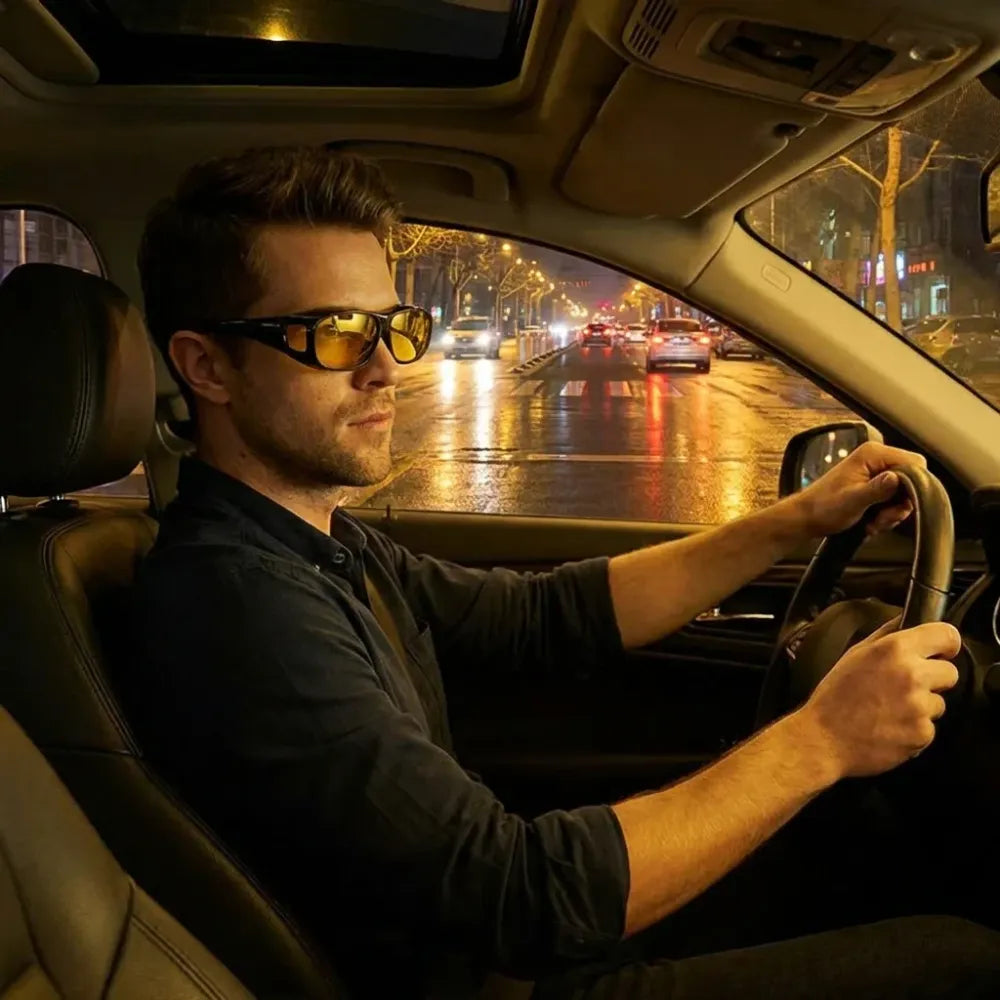 Ultimate night driving clear vision glasses! - sunglasses
