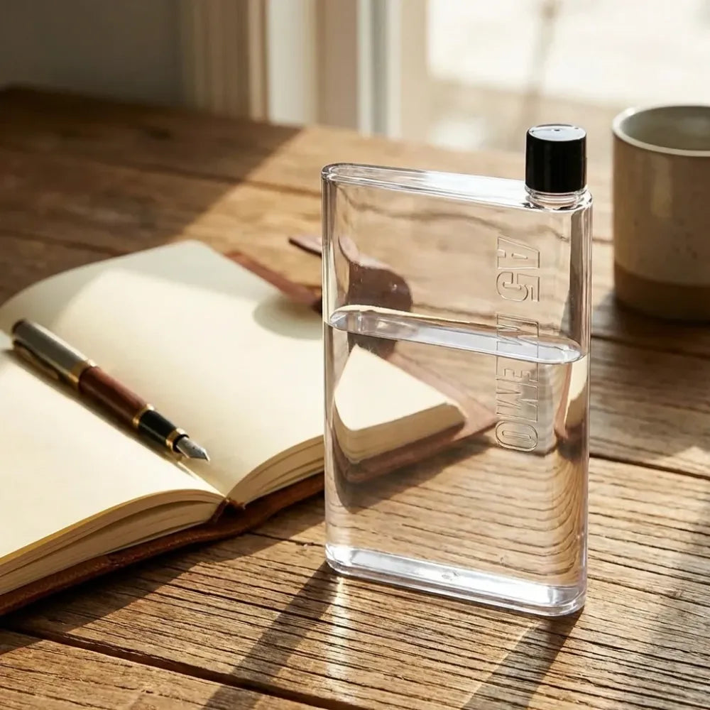 Ultra-slim notebook water bottle - home & kitchen