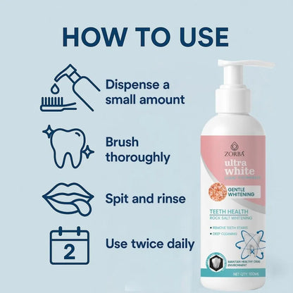 Ultra white liquid toothpaste 200ml pack of 2