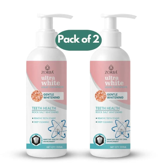 Ultra white liquid toothpaste 200ml pack of 2
