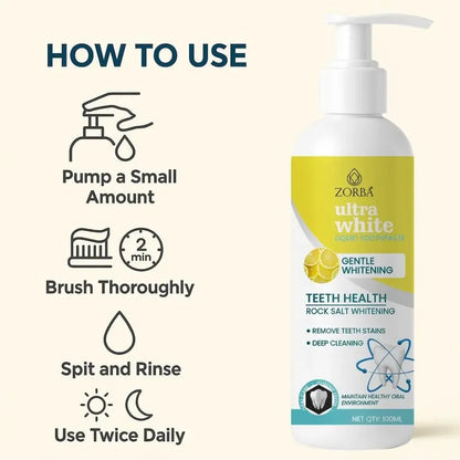 Ultra white liquid toothpaste – pack of 2