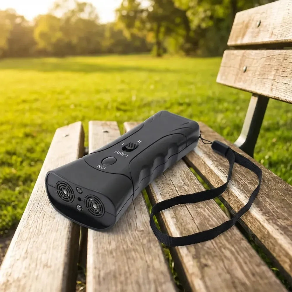 Ultrasonic dog deterrent