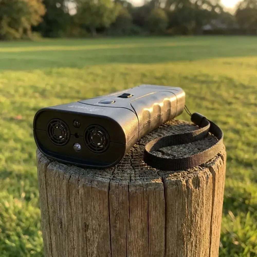 Ultrasonic dog deterrent