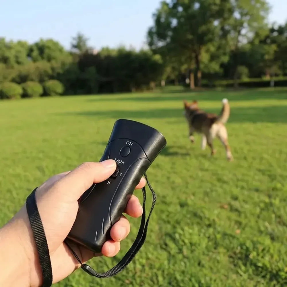 Ultrasonic dog deterrent