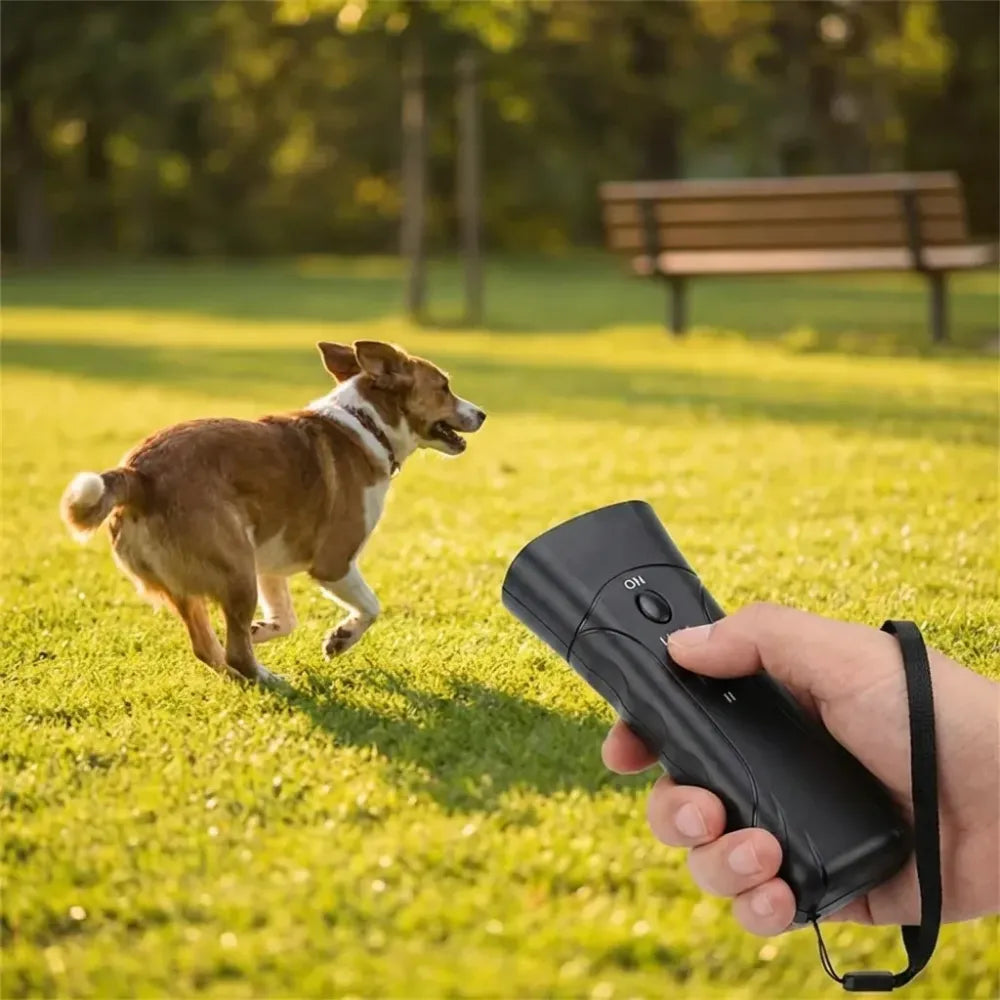 Ultrasonic dog deterrent