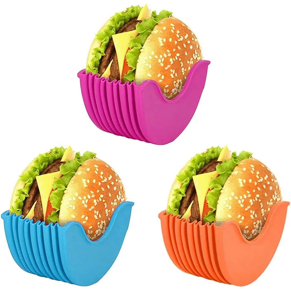 Silicone burger holder