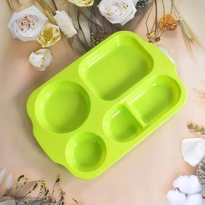 Unbreakable 5-compartment plates - kitchen tool