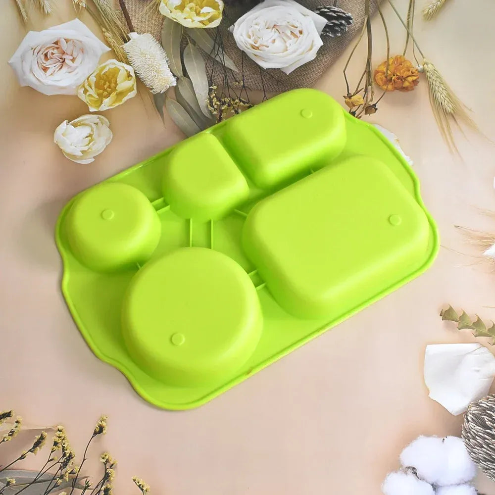 Unbreakable 5-compartment plates - kitchen tool
