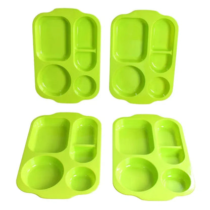 Unbreakable 5-compartment plates - kitchen tool