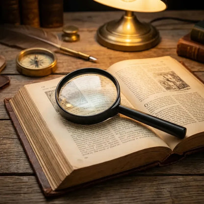 Unbreakable glass magnifying lens - office