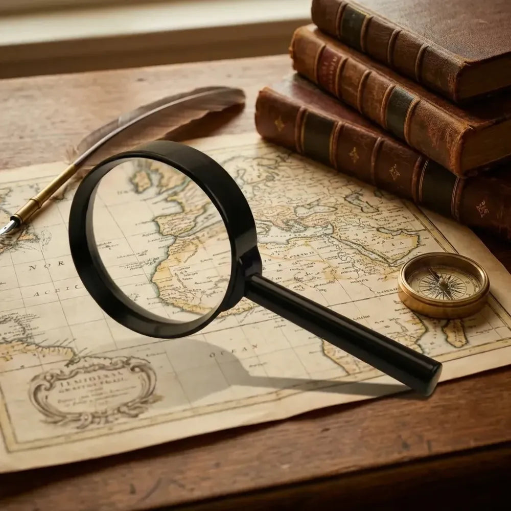 Unbreakable glass magnifying lens - office