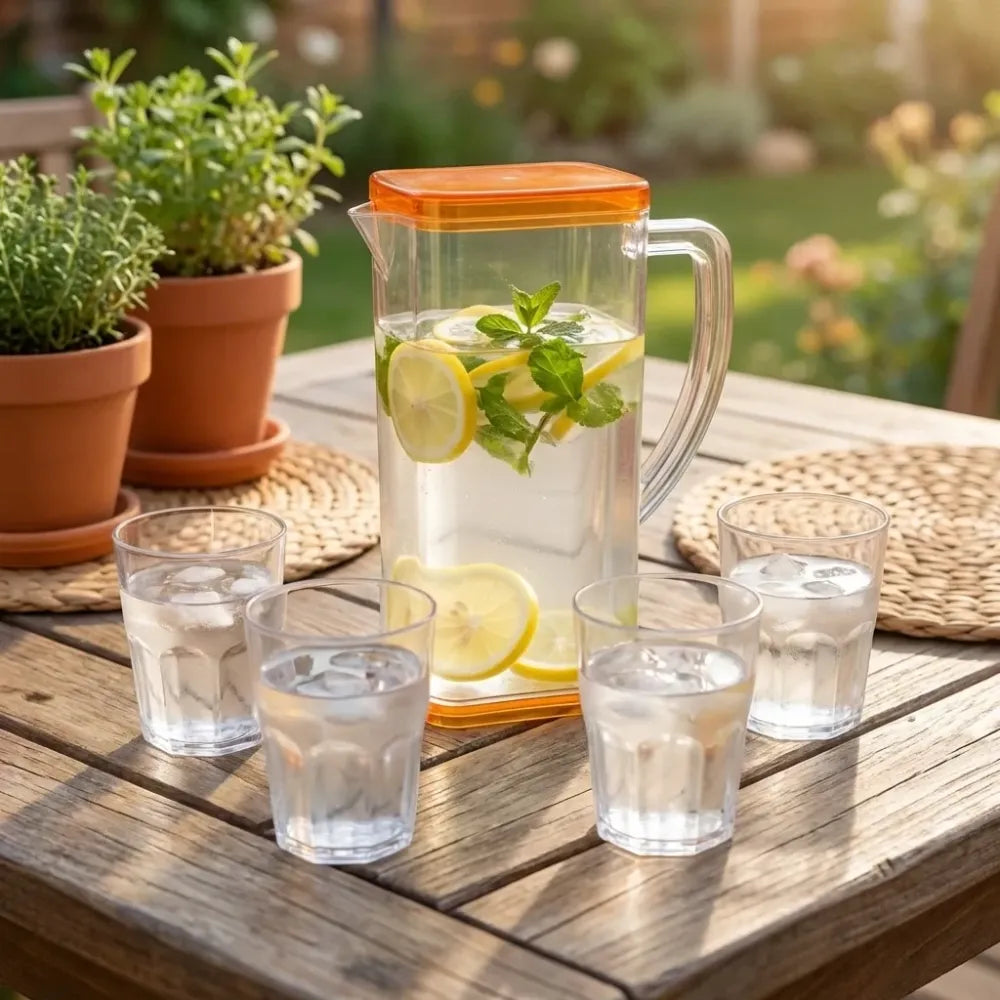 Unbreakable square jug set - kitchen tool