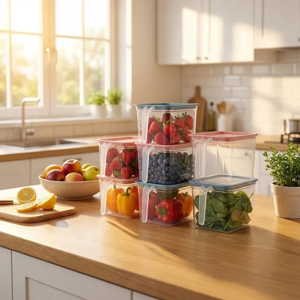 Unbreakable storage containers – pack of 6