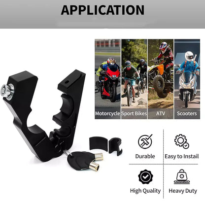 Universal motorcycle grip lock - home improvement