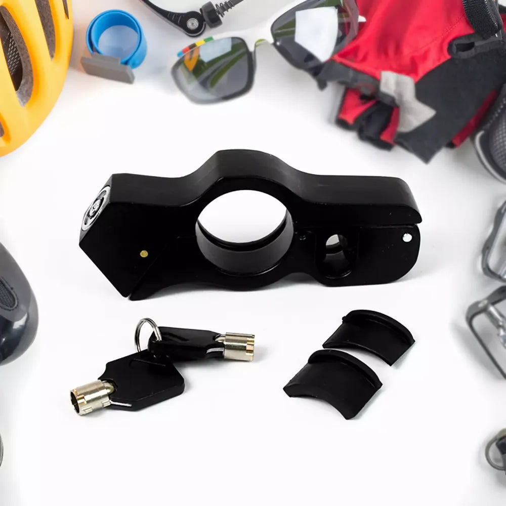 Universal motorcycle grip lock