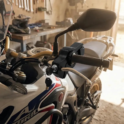 Universal motorcycle grip lock - home improvement