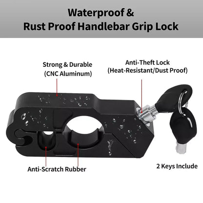 Universal motorcycle grip lock - home improvement