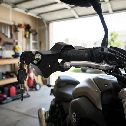 Universal motorcycle grip lock - home improvement