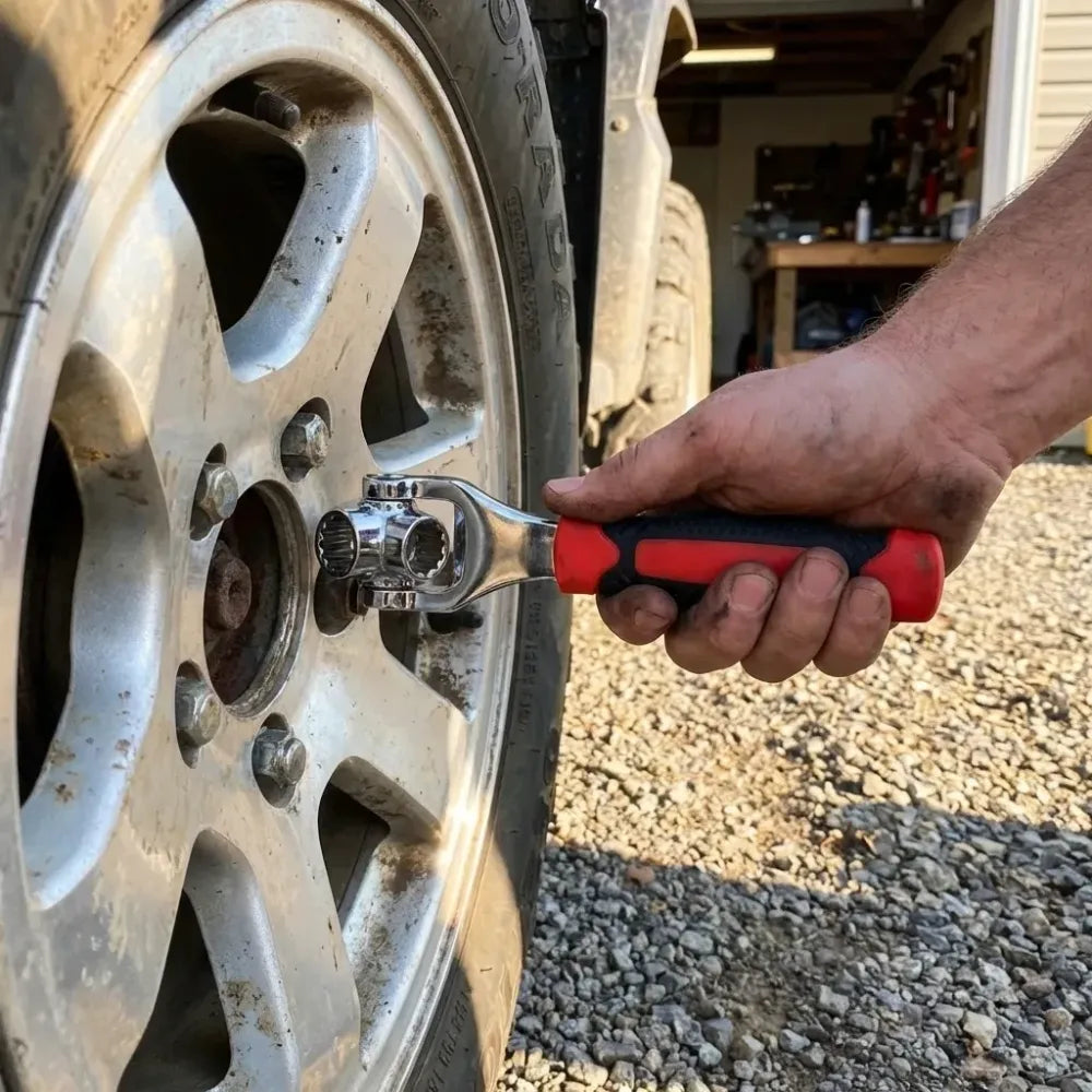Universal multi-function 48-in-1 stainless steel spanner