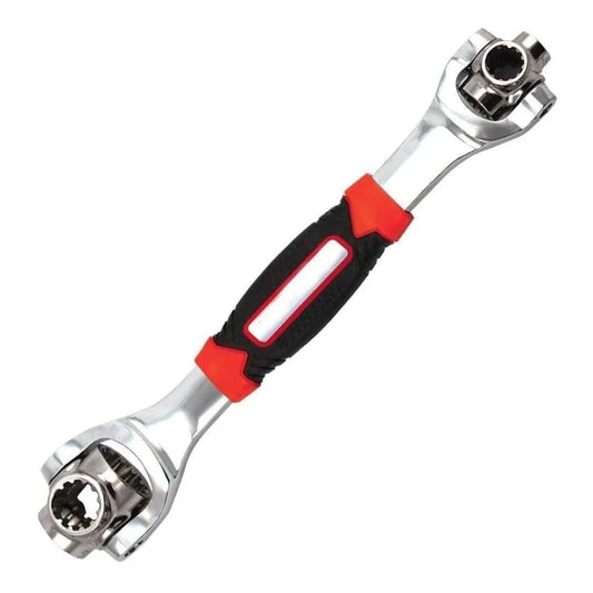 Universal multi-function 48-in-1 stainless steel spanner