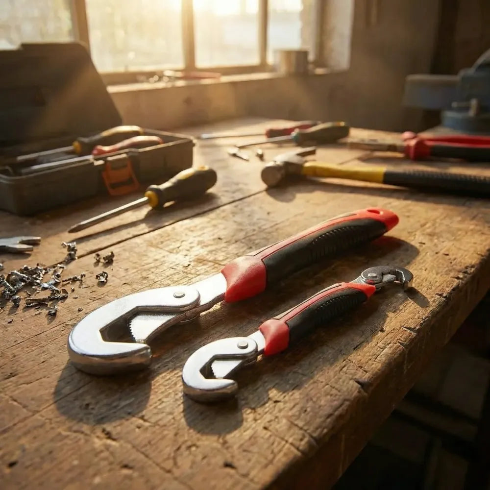 Universal quick snap wrench set - hardware