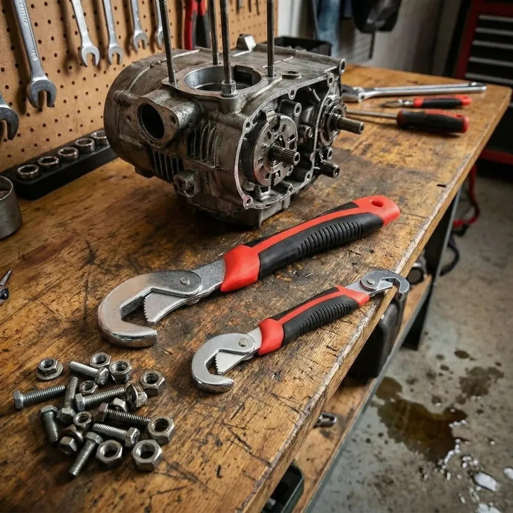 Universal quick snap wrench set - hardware