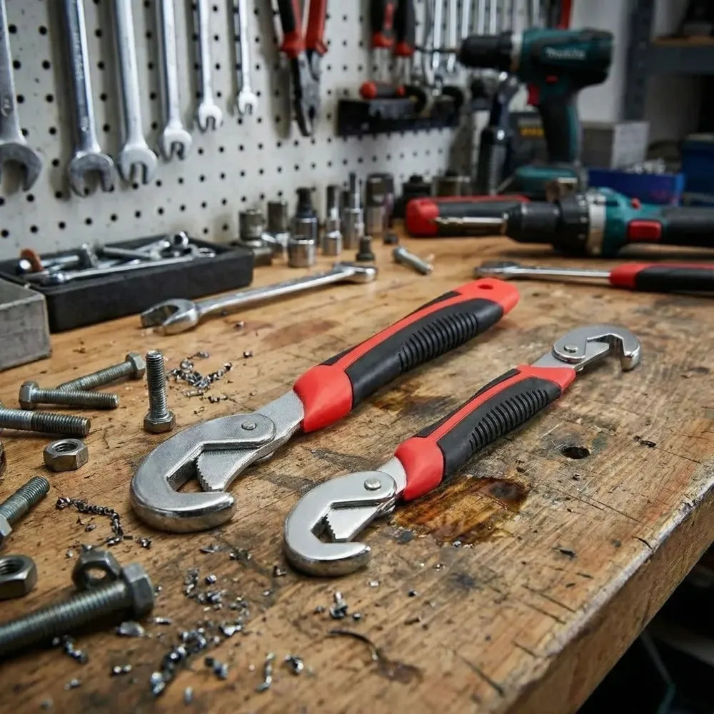 Universal quick snap wrench set - hardware