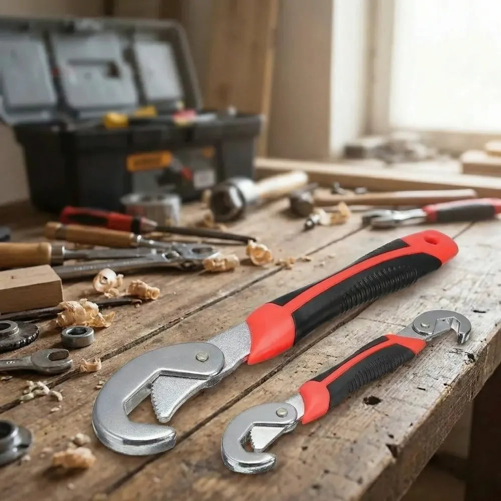 Universal quick snap wrench set - hardware