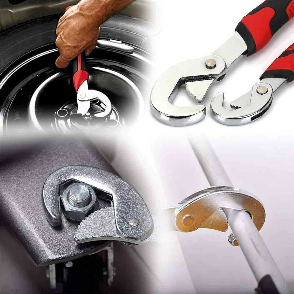 Universal quick snap wrench set - hardware