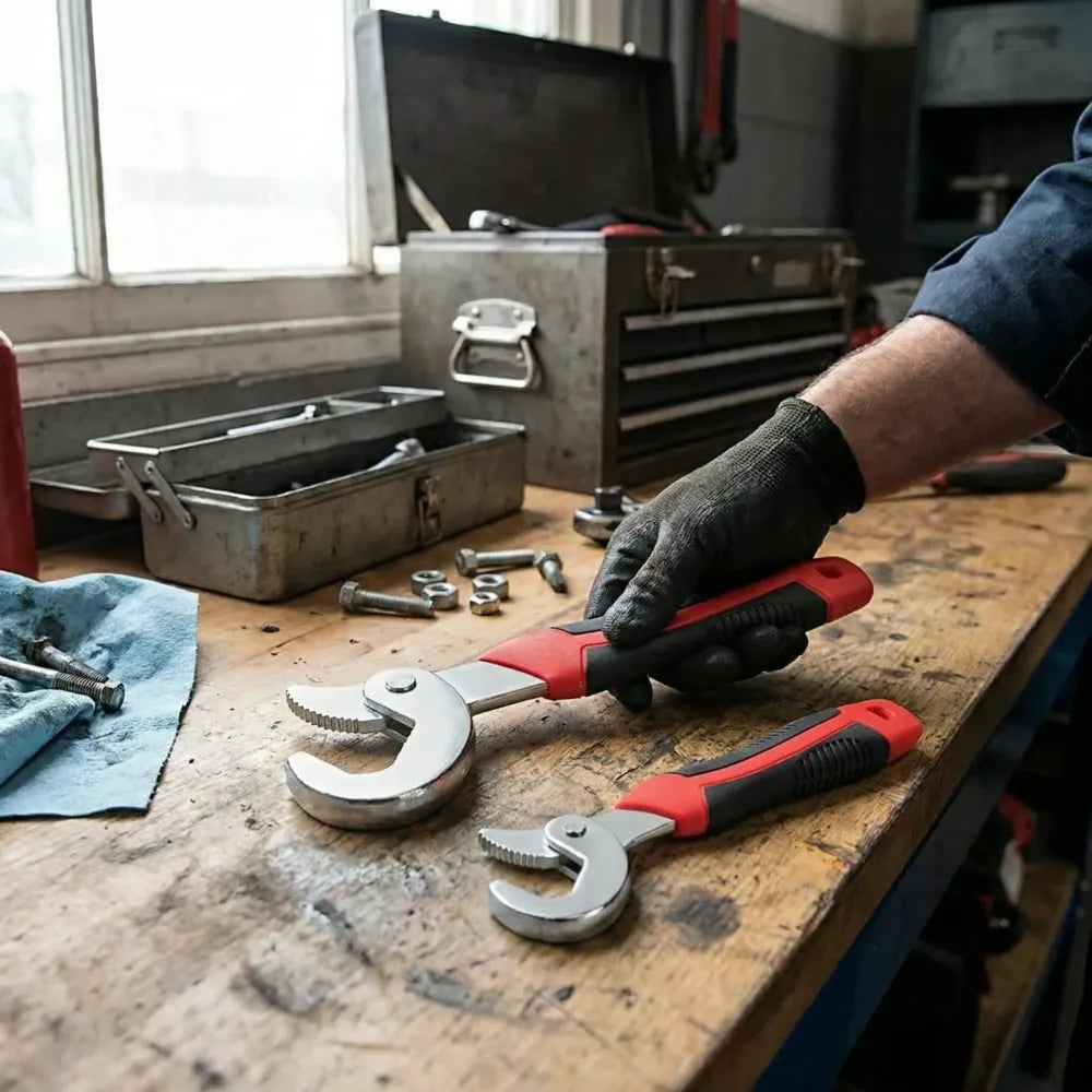 Universal quick snap wrench set - hardware