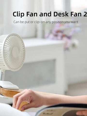 USB Clip-On Desk Fan