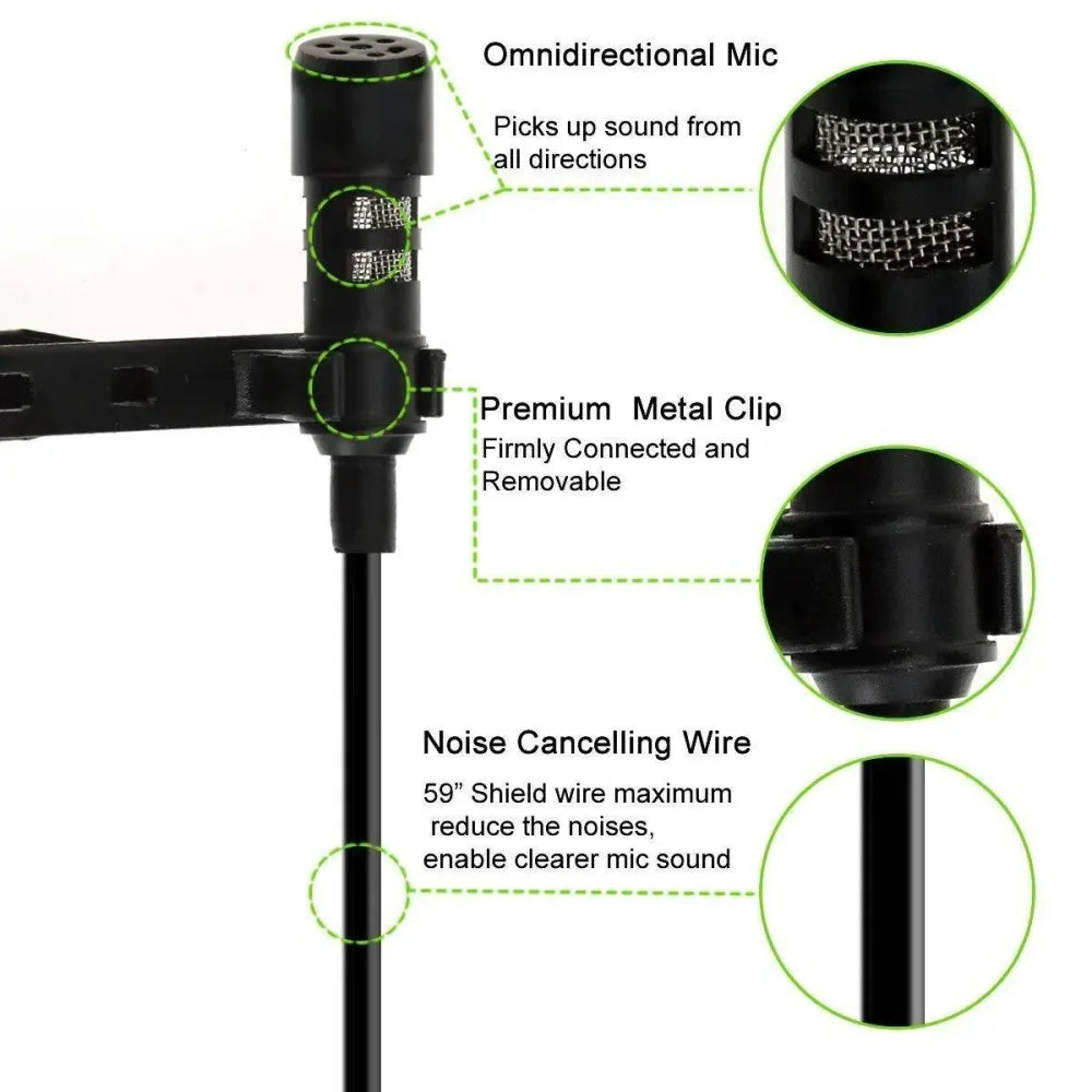 Usb lavalier lapel mic